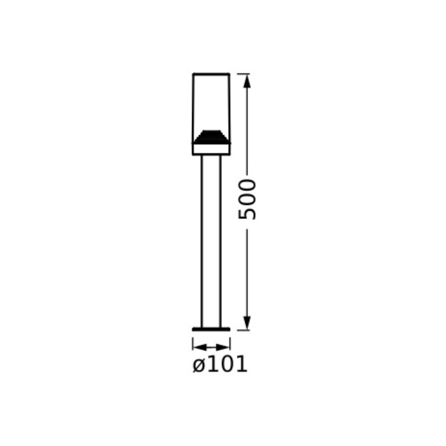 Ledvance - Lámpara de exterior AMBER 1xE27/20W/230V IP44