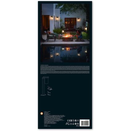 Ledvance - Lámpara de exterior CASCADE 1xE27/25W/230V IP44 50 cm