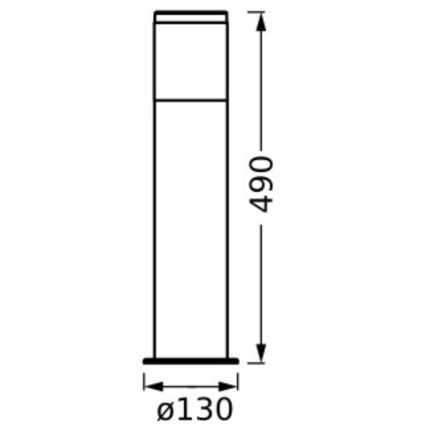 Ledvance - Lámpara de exterior EBRO 1xE27/20W/230V IP44