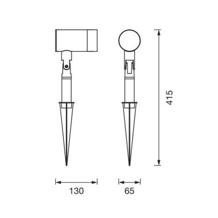 Ledvance - Lámpara de exterior ENDURA CLASSIC 1xGU10/35W/230V IP54