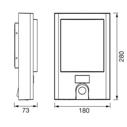 Ledvance - LED Regulable aplique con sensor para exterior y cámara SMART+ LED/22W/230V IP44 Wi-Fi