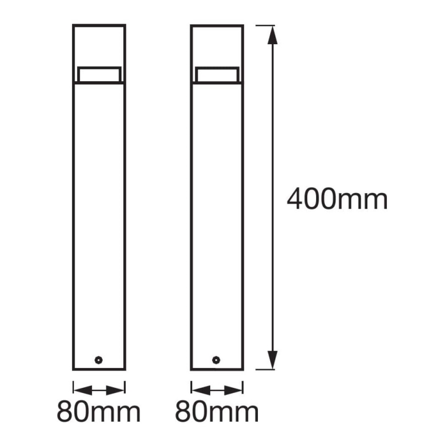 Ledvance - Lámpara de exterior LED CRYSTAL 1xLED/4,5W/230V IP44 40 cm