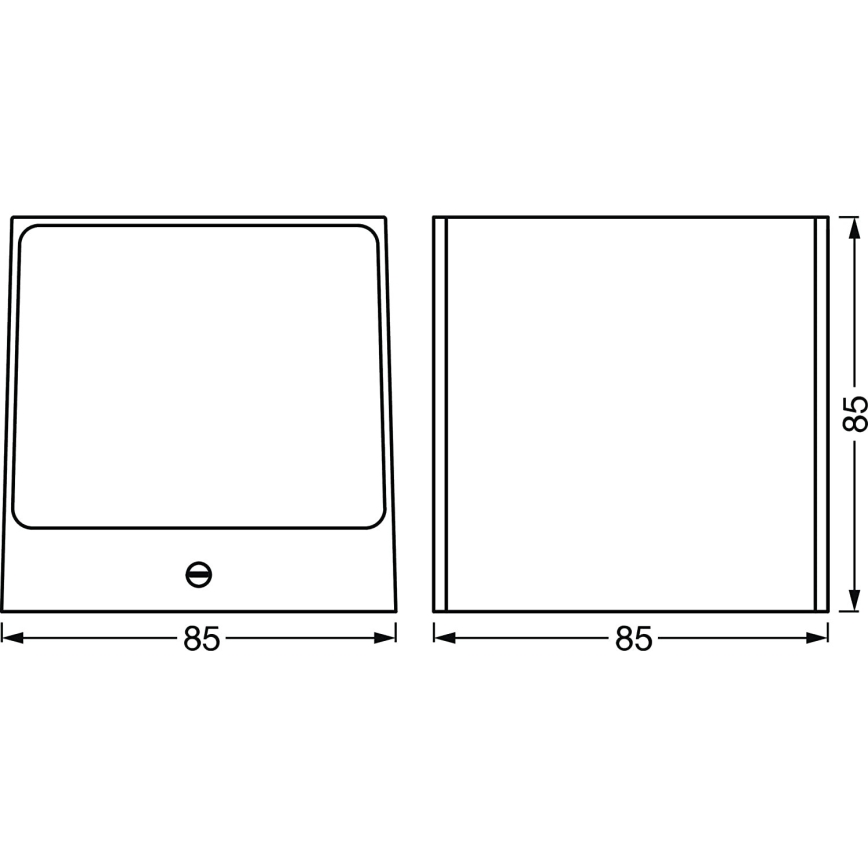 Ledvance - Aplique LED RGBW regulable para exteriores BRICK LED/14W/230V Wi-Fi IP44