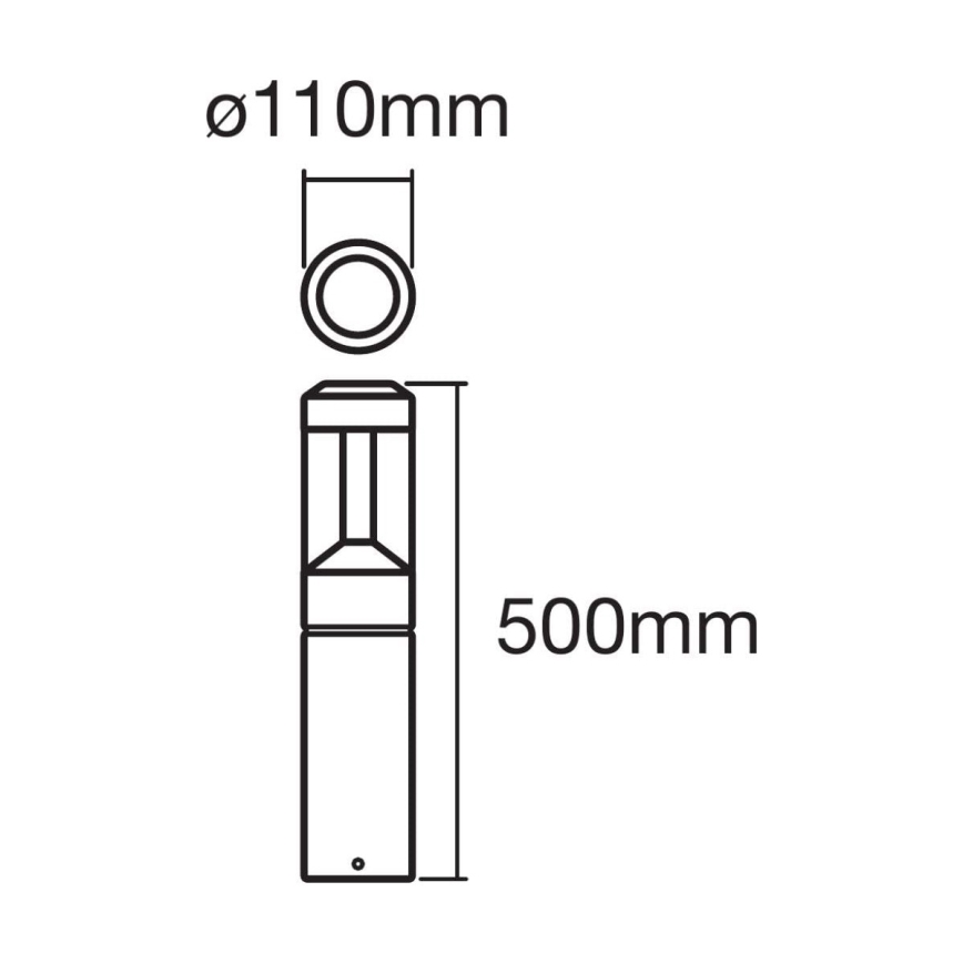 Ledvance - Lámpara de exterior LED RGBW Regulable SMART + LED MODERNO/12W/230V IP44 BT