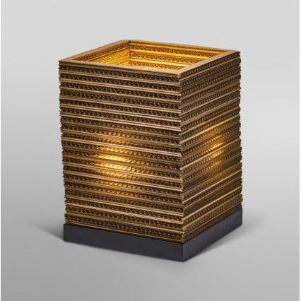 Ledvance - Lámpara de mesa DECOR CARDBOARD 1xE27/15W/230V 20x20 cm