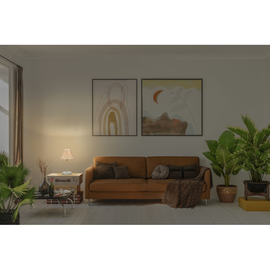 Ledvance - Lámpara de mesa DECOR RAFFIA 1xE27/15W/230V rafia