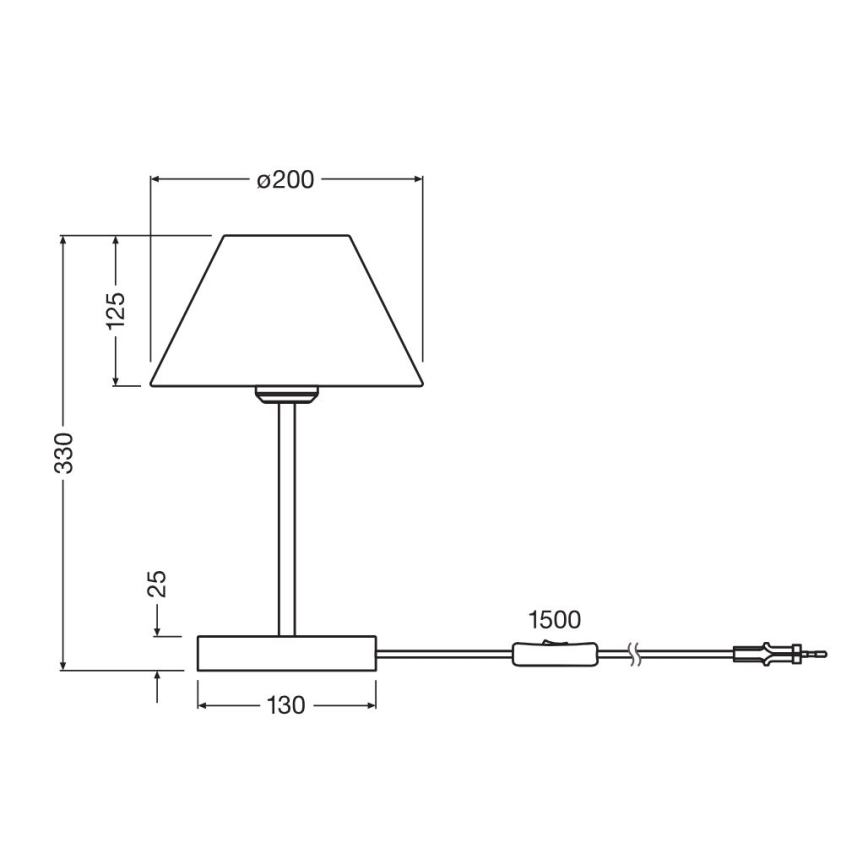 Ledvance - Lámpara de mesa DECOR RAFFIA 1xE27/15W/230V rafia