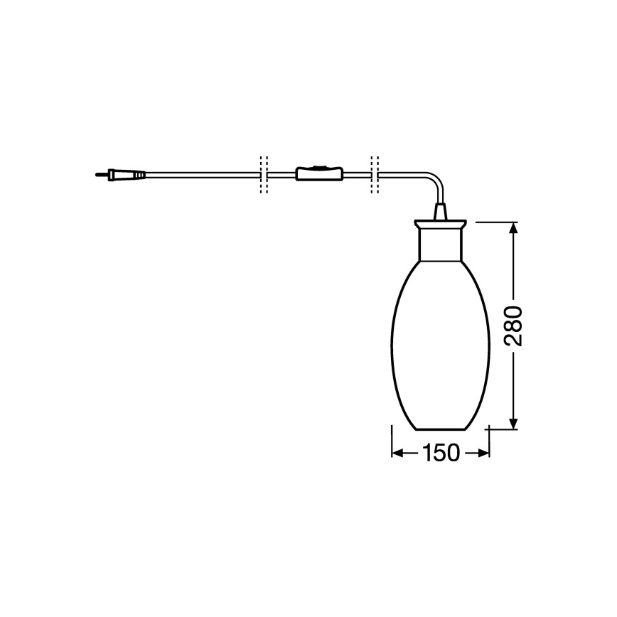 Ledvance - Lámpara de mesa GRAPE 1xE27/40W/230V