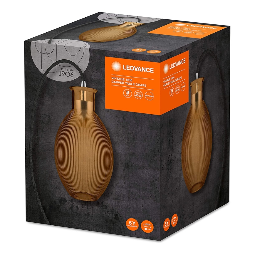 Ledvance - Lámpara de mesa GRAPE 1xE27/40W/230V naranja
