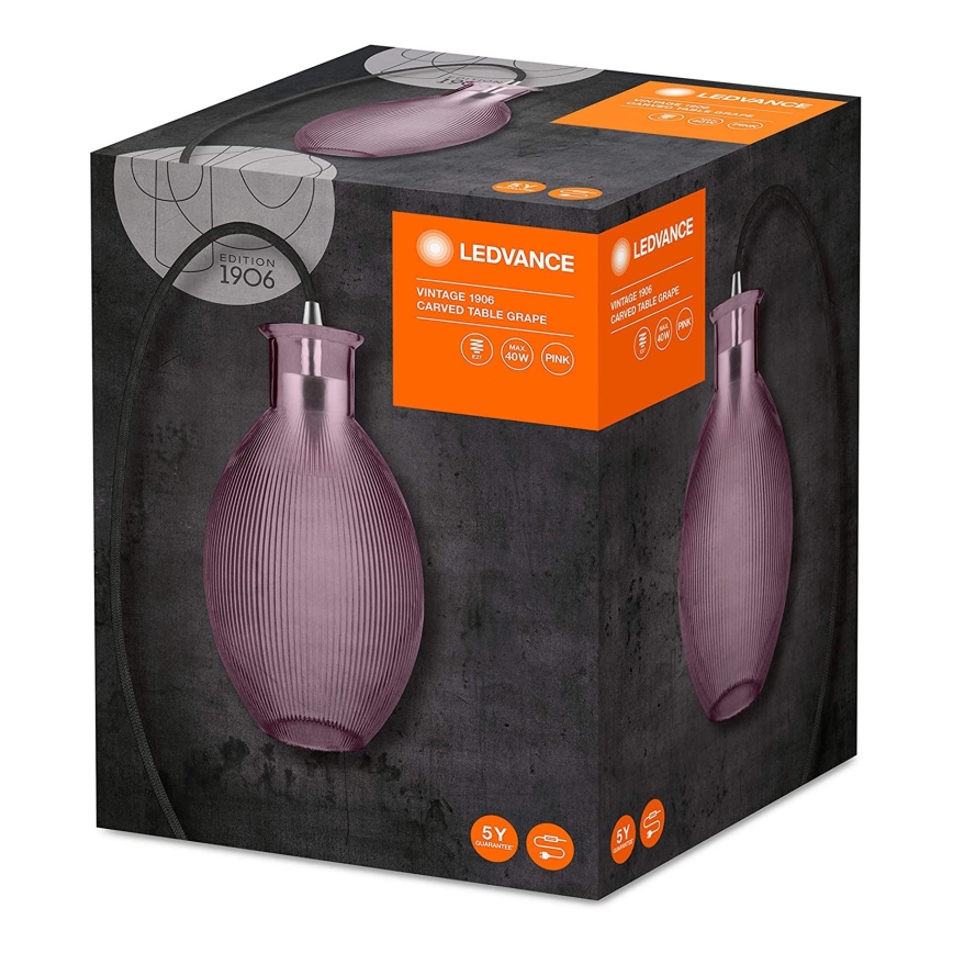 Ledvance - Lámpara de mesa GRAPE 1xE27/40W/230V rosa