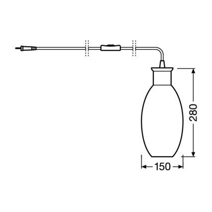 Ledvance - Lámpara de mesa GRAPE 1xE27/40W/230V rosa
