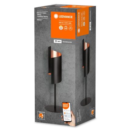 Ledvance - Lámpara de mesa LED regulable SMART+ DECOR TWIST LED/12W/230V 3000-6500K Wi-Fi negro