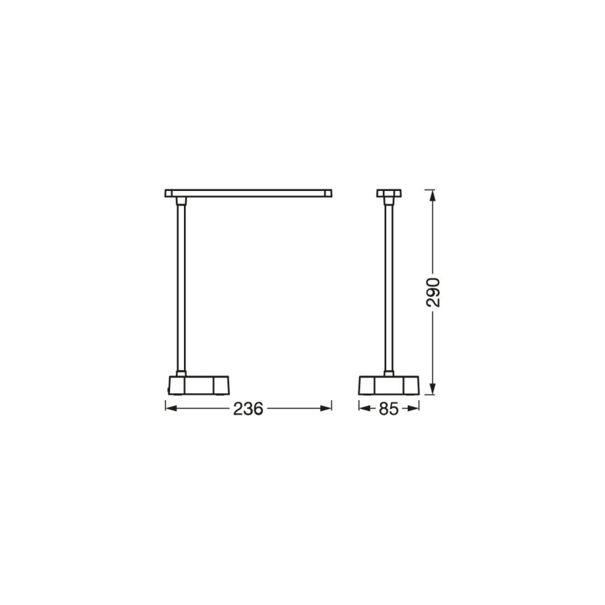 Ledvance - Lámpara de mesa regulable LED táctil PANAN LED/5,2W/5V 1200mAh