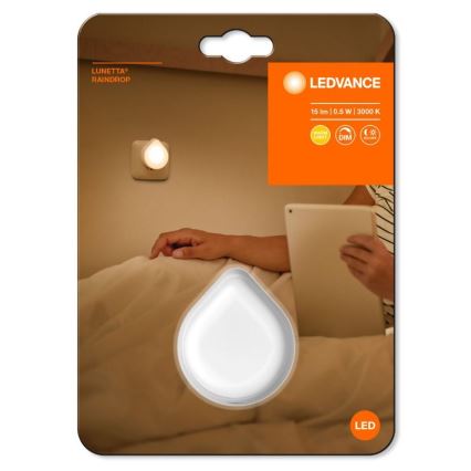 Ledvance - Lámpara de orientación LED regulable para enchufe LUNETTA LED/0,5W/230V