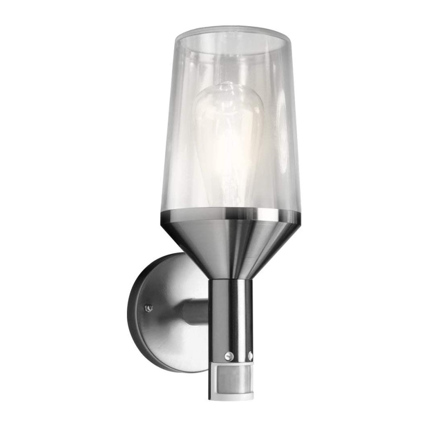 Ledvance - Lámpara de pared exterior con sensor CALICE 1xE27/60W/230V IP44