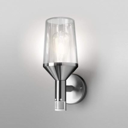 Ledvance - Lámpara de pared exterior con sensor CALICE 1xE27/60W/230V IP44