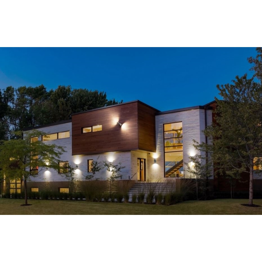 Ledvance - Lámpara de pared exterior ENDURA ROTARY 2xGU10/5W/230V IP44