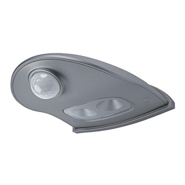 Ledvance - Lámpara de pared LED para exterior con sensor DOORLED LED/1W/3xAA IP54