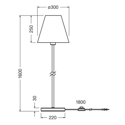 Ledvance - Lámpara de pie DECOR RAFFIA 1xE27/15W/230V rafia