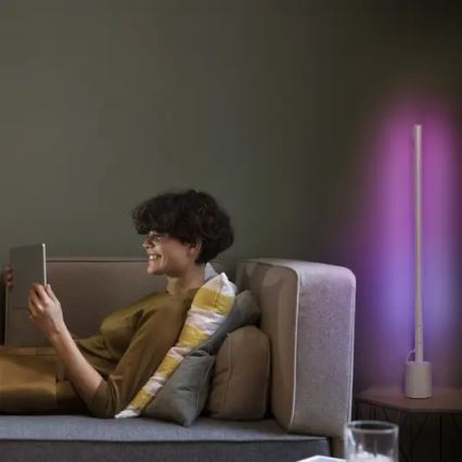 Ledvance - Lámpara de pie LED RGBW regulable SMART+ FLOOR LED/8W/230V 2700-6500 Wi-Fi blanco + mando a distancia