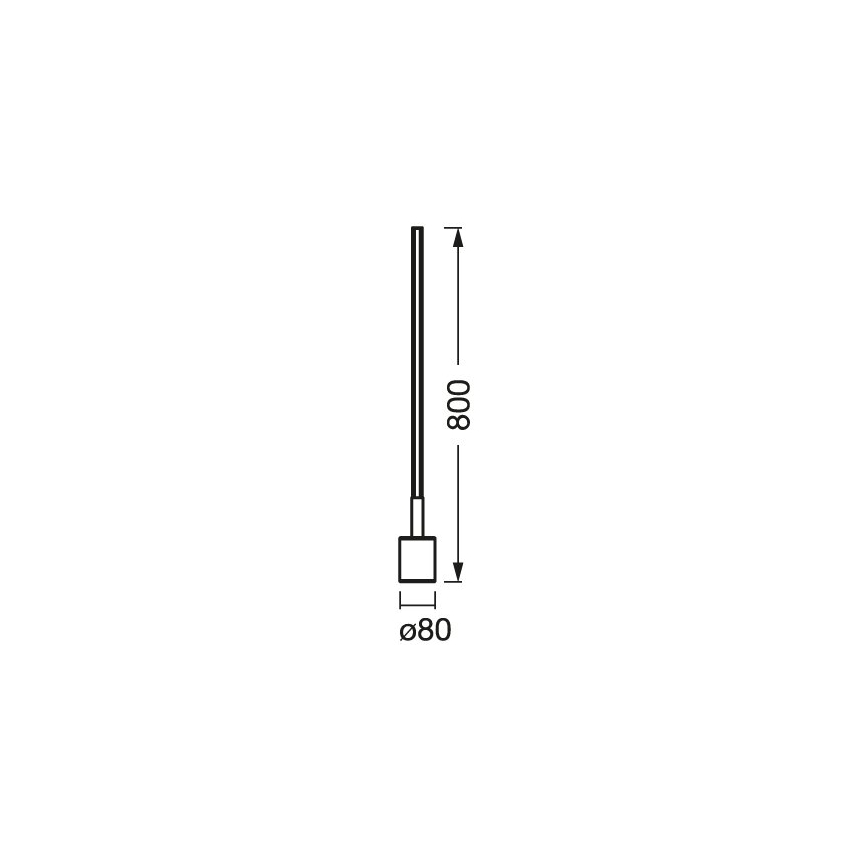 Ledvance - Lámpara de pie LED RGBW regulable SMART+ FLOOR LED/8W/230V 2700-6500 Wi-Fi blanco + mando a distancia