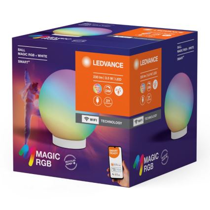 Ledvance - Lámpara de mesa LED RGBW regulable SMART+ MAGIC LED/3,5W/5V 2200-6500K Wi-Fi