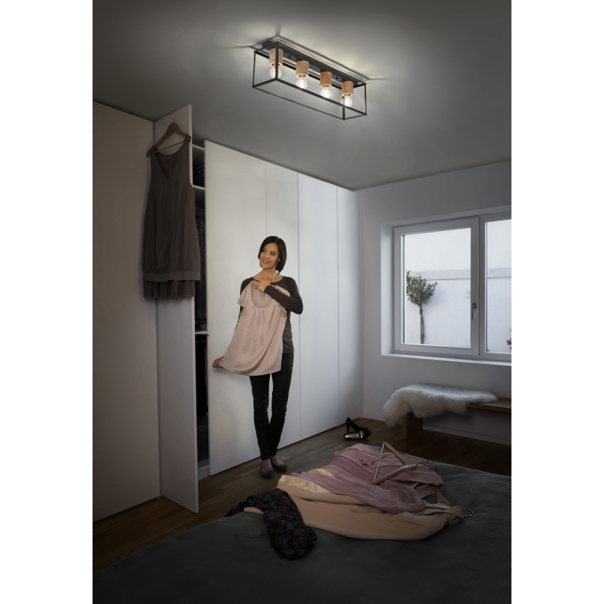 Ledvance - Lámpara de techo DECOR 4xE27/15W/230V