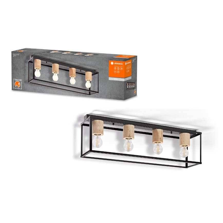Ledvance - Lámpara de techo DECOR 4xE27/15W/230V