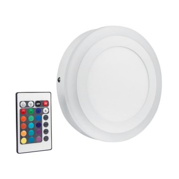 Ledvance - Lámpara de techo LED RGB regulable LED/19W/230V + mando a distancia
