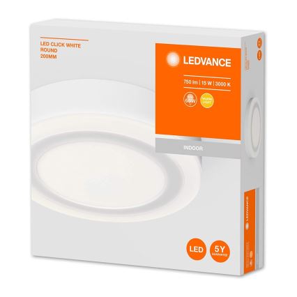 Ledvance - Lámpara de techo LED ROUND LED/15W/230V dia. 20 centímetros
