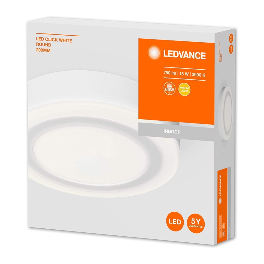 Ledvance - Lámpara de techo LED ROUND LED/15W/230V dia. 20 centímetros