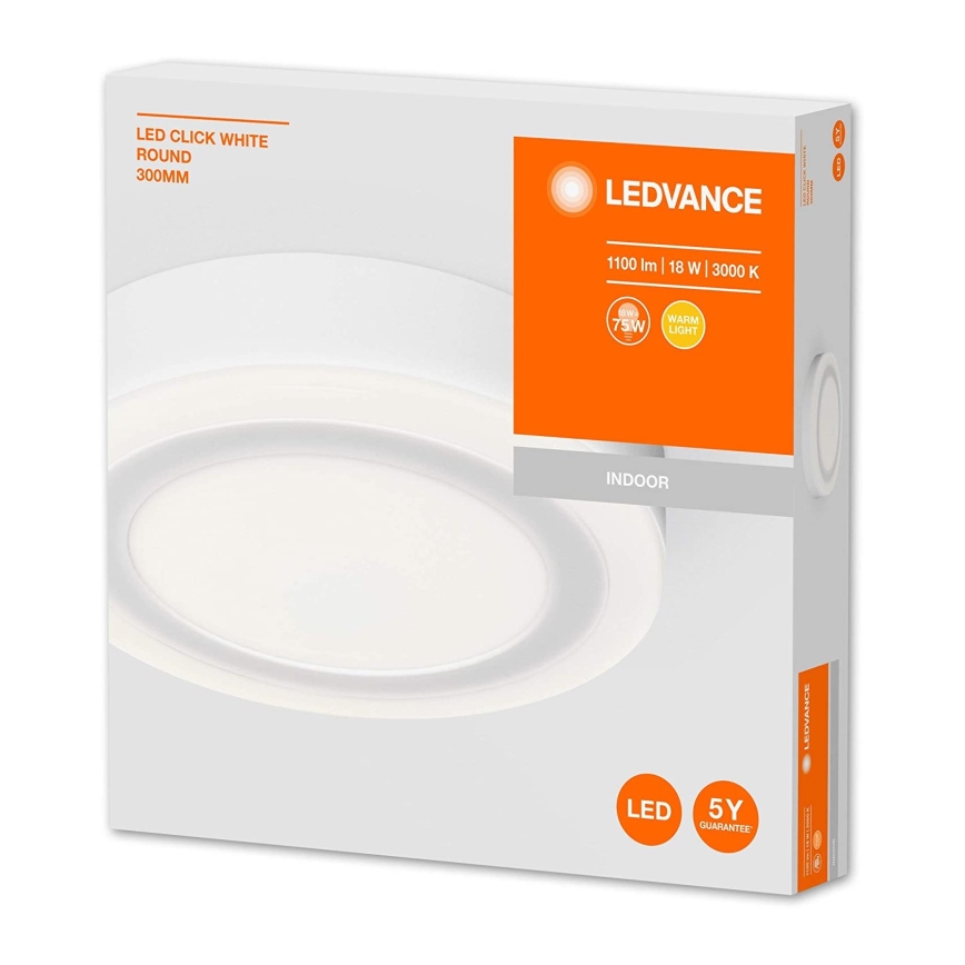 Ledvance - Lámpara de techo LED ROUND LED/18W/230V dia. 30 centimetros