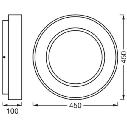 Ledvance - Lámpara de techo LED regulable SUN@HOME CIRCULAR LED/18,5W/230V Wi-Fi