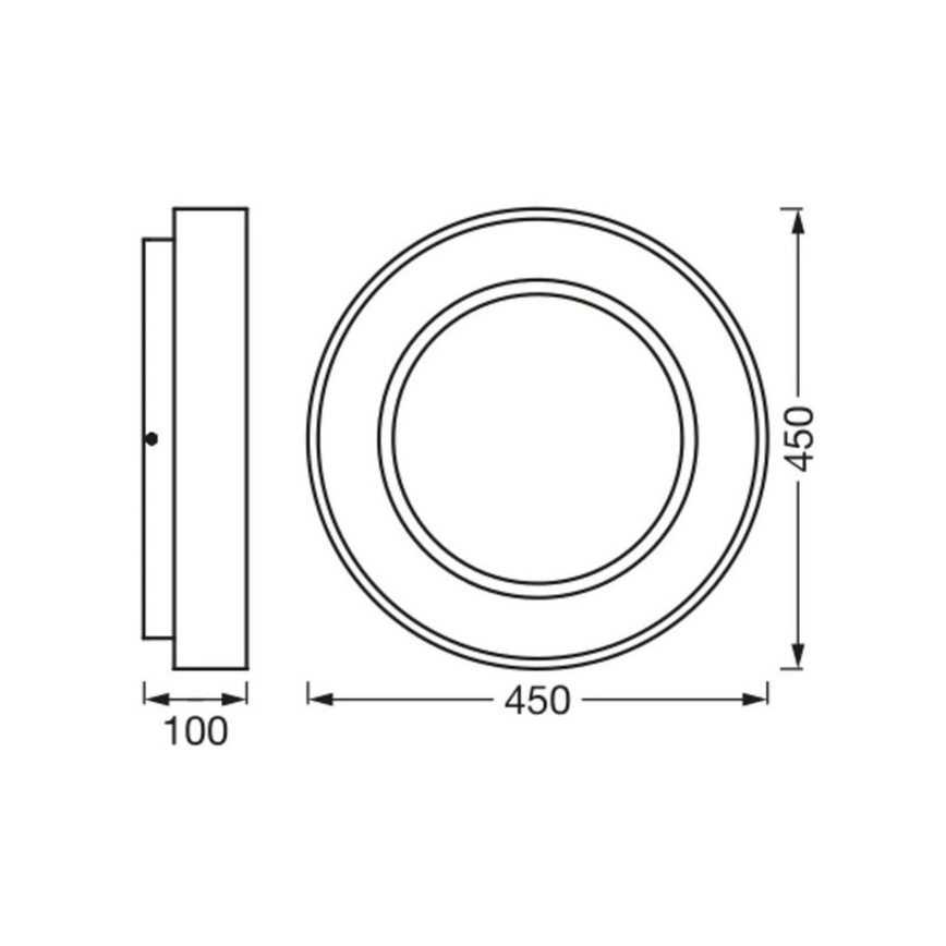 Ledvance - Lámpara de techo LED regulable SUN@HOME CIRCULAR LED/18,5W/230V Wi-Fi
