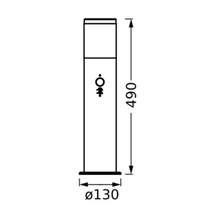 Ledvance - Lámpara exterior con sensor EBRO 1xE27/20W/230V IP44