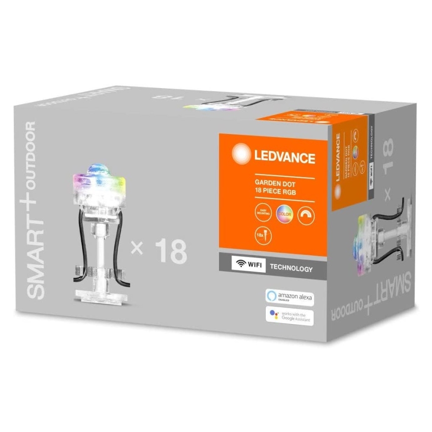 Ledvance - Lámpara decorativa exterior LED RGB SMART+ DOT 18xLED/4W/230V IP65 Wi-Fi
