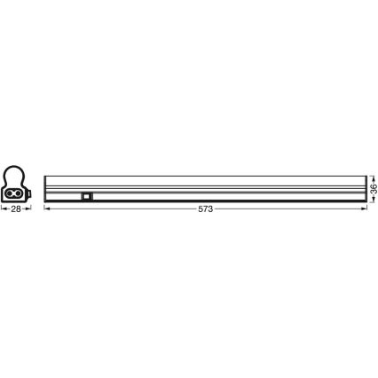 Ledvance - Lámpara LED bajo el mueble de cocina con sensor BATTEN LED/8W/230V 60 cm