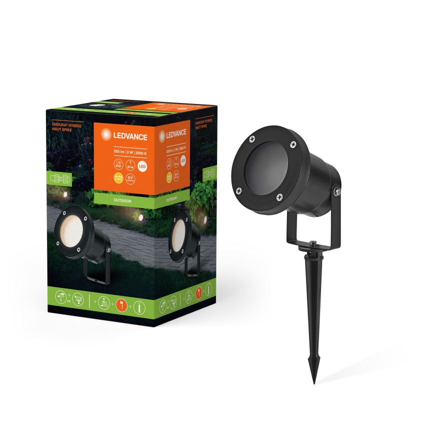 Ledvance - Lámpara LED de exterior ENDURA HYBRID NAUT SPIKE LED/2W/12V IP44