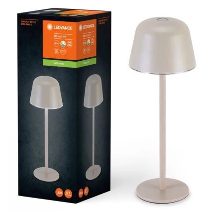 Ledvance - Lámpara LED de exterior recargable y regulable TABLE LED/2,5W/5V IP54 beige