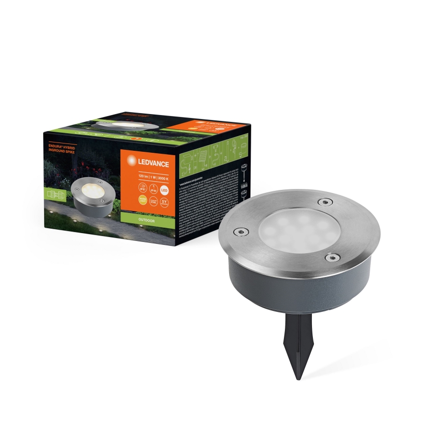 Ledvance - Lámpara LED de exterior ENDURA HYBRID SPIKE LED/1W/12V IP44