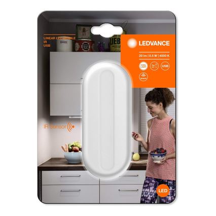 Ledvance - Lámpara LED de orientación con sensor MOBILE LED/0,5W/3,7V 330 mAh CRI 90