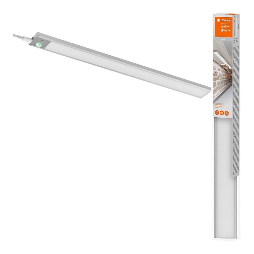 Ledvance - Lámpara LED debajo del gabinete con sensor LINEAR LED/3,2W/5V 1500 mAh 3000/4000/6500K