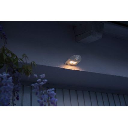 Ledvance - Lámpara de pared LED para exterior con sensor DOORLED LED/1W/3xAA IP54