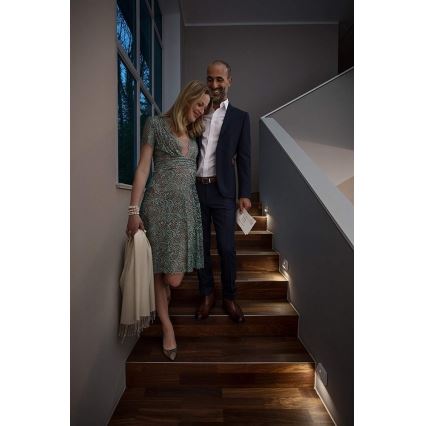 Ledvance - Lámpara LED para escaleras con sensor NIGHTLUX LED/0,25W/3×AAA IP54