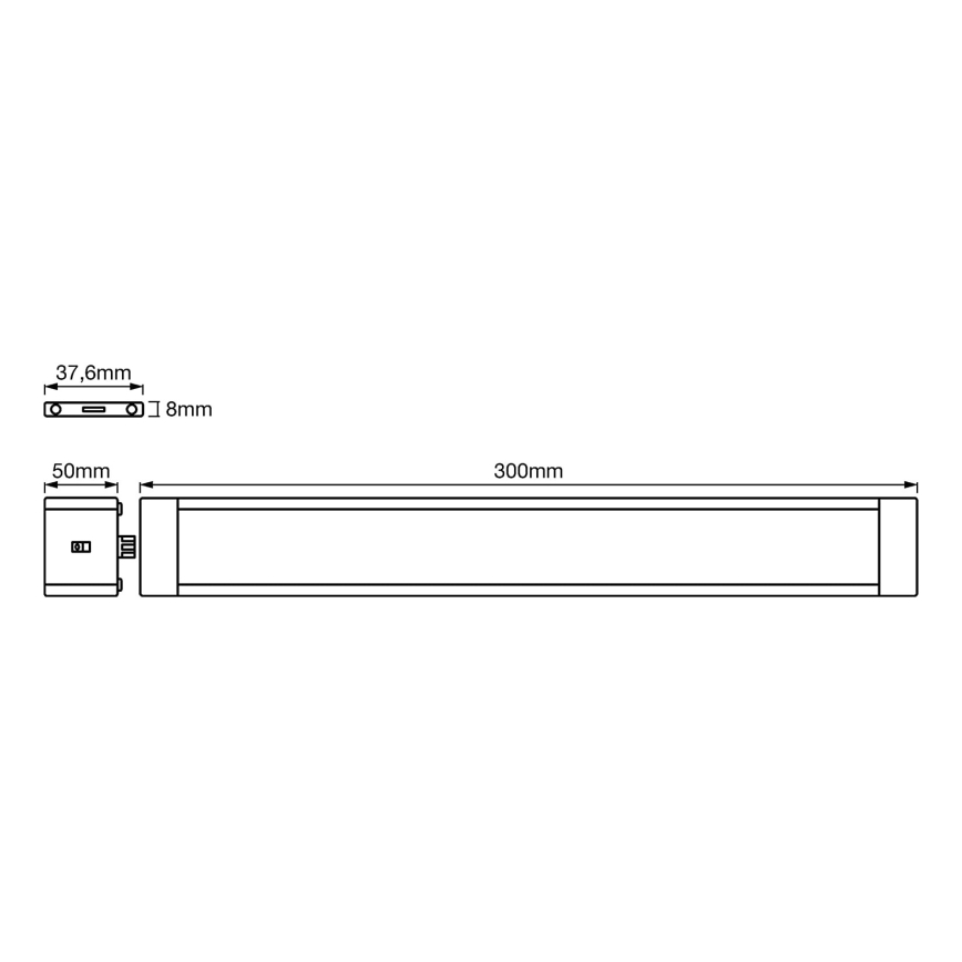 Ledvance - Lámpara LED regulable bajo armario con sensor CABINET LED/6W/230V