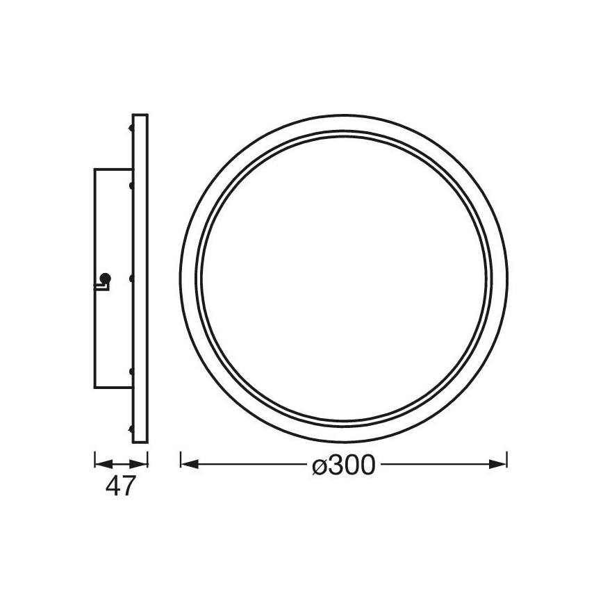 Ledvance - Lámpara de baño regulable SMART+ DISC LED/18W/230V 3000-6500K Wi-Fi IP44