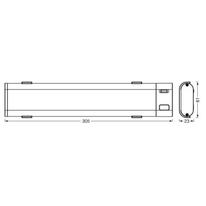 Ledvance - Luz LED regulable bajo el mueble de cocina con sensor SMART+ UNDERCABINET LED/9W/230V 3000-6500K Wi-Fi