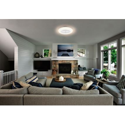 Ledvance - Plafón LED regulable con ventilador SMART+ LED/35W/230V Wi-Fi 3000-6500K + mando a distancia