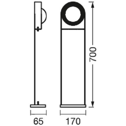 Ledvance - Lámpara LED regulable de exterior SWING LED/6,7W/230V IP44 Wi-Fi