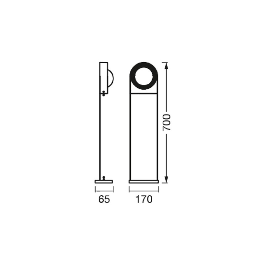 Ledvance - Lámpara LED regulable de exterior SWING LED/6,7W/230V IP44 Wi-Fi